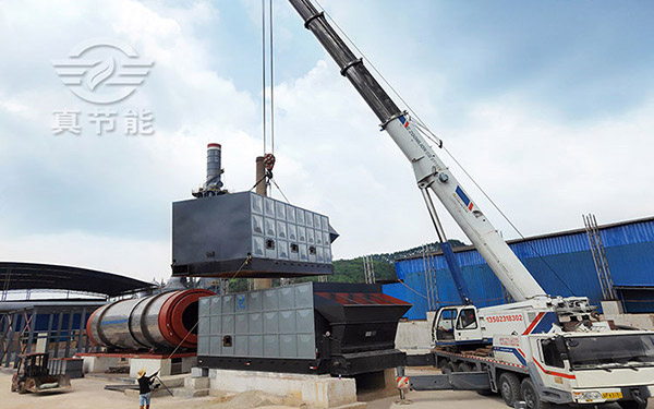 醋糟烘干機吊裝現場 醋糟烘干機吊裝現場